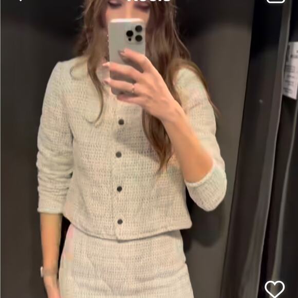 ZARA BLOGGER FAVORITE TEXTURED QUILTED JACKET - Picture 4 of 14